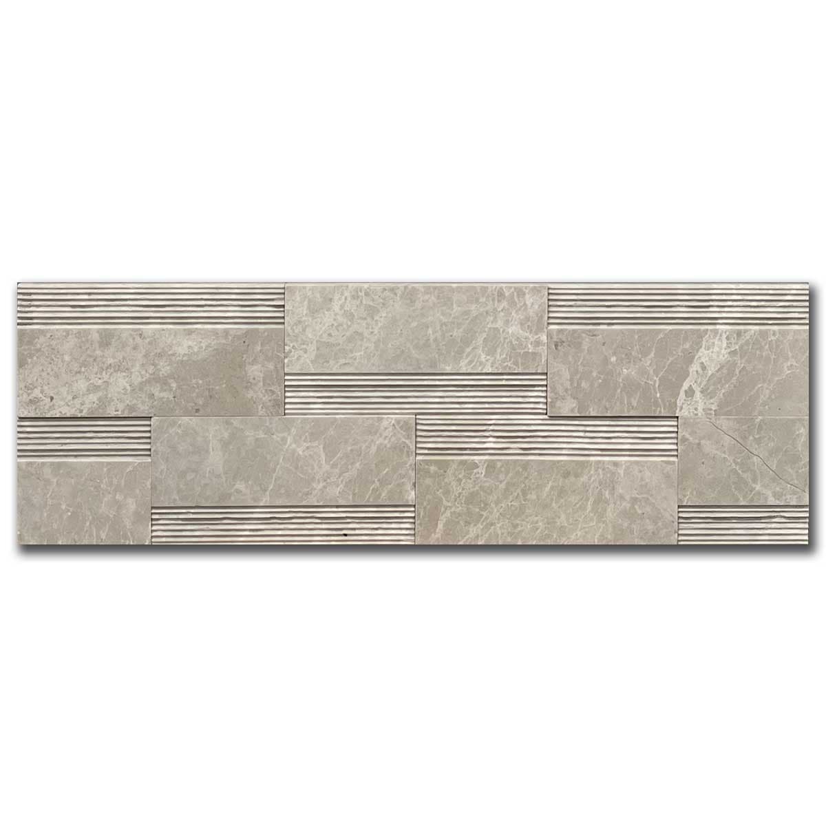 мозайка Еге Беж Лайндроу – Полиран Мрамор 14x42 см | Ексклузивен Естествен Камък
