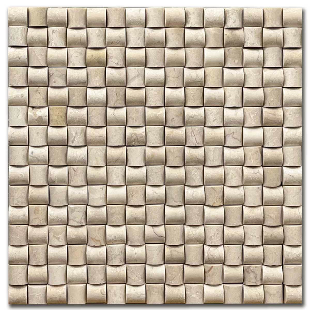 мозайка Беж Стилус – Шлайфан Мрамор 28.5x28.5 см | Ексклузивен Естествен Камък
