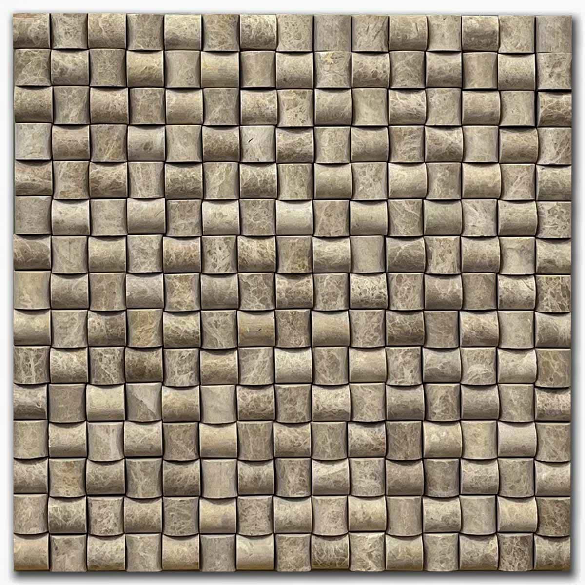 мозайка Емперадор Стилус – Шлайфан Мрамор 28.5x28.5 см | Ексклузивен Естествен Камък