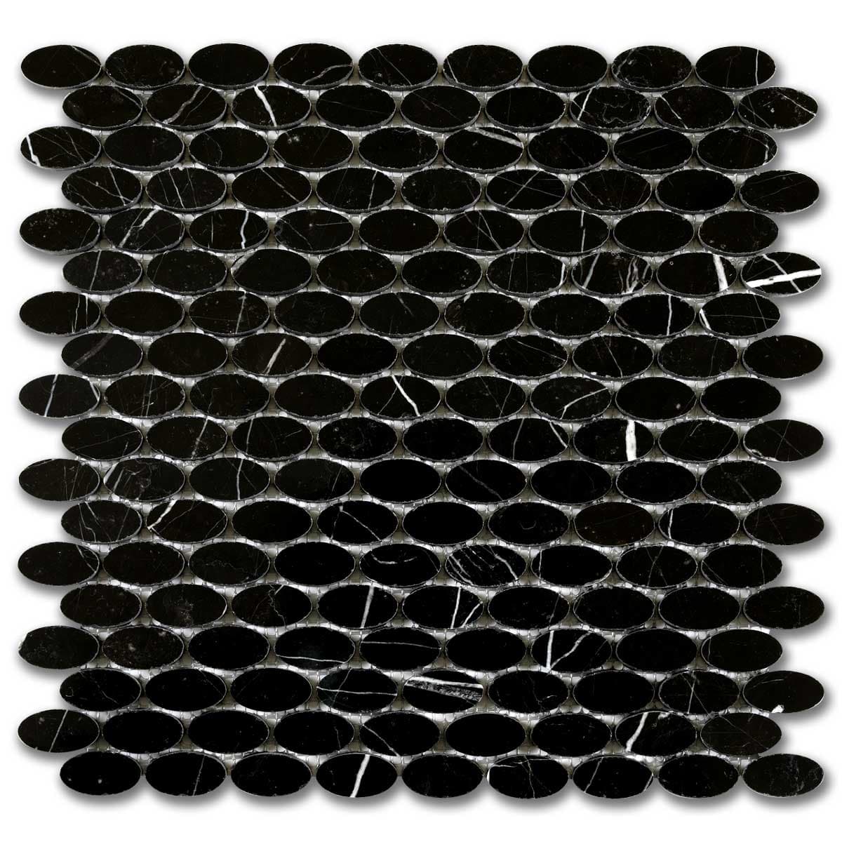 мозайка Торос Елипс – Полиран Мрамор 30x30 см | Ексклузивен Естествен Камък