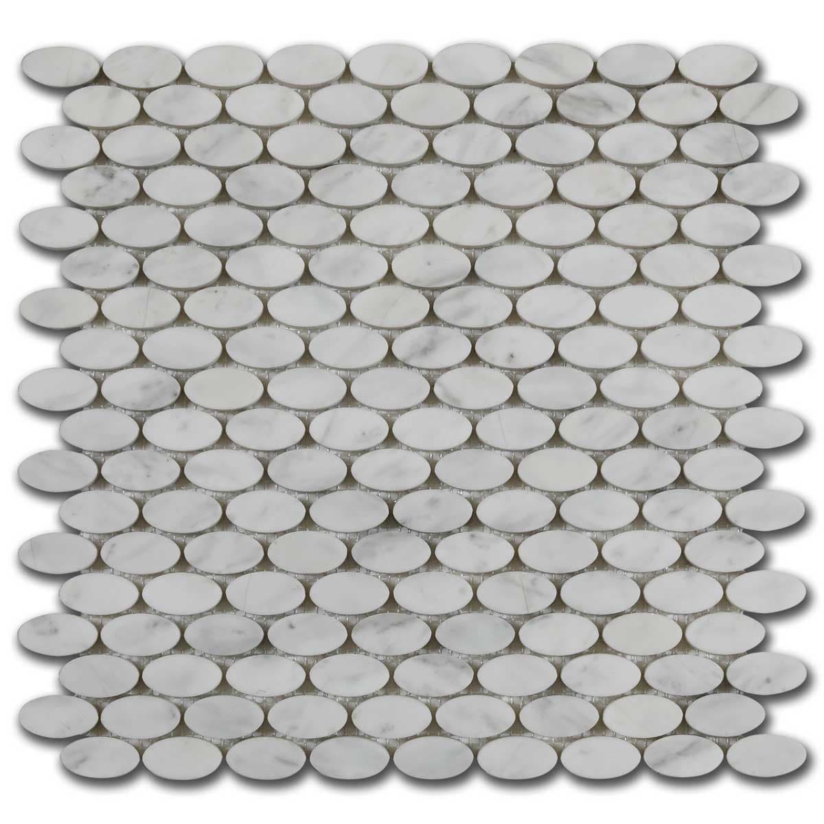 мозайка Волакас Елипс – Полиран Мрамор 30x30 см | Ексклузивен Естествен Камък