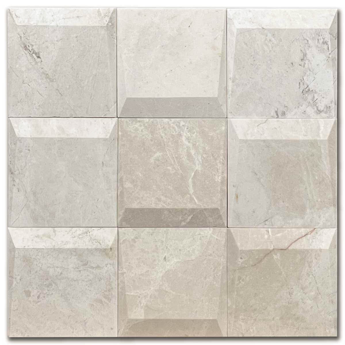 мозайка Беж Футура – Шлайфан Мрамор 30x30 см | Ексклузивен Естествен Камък