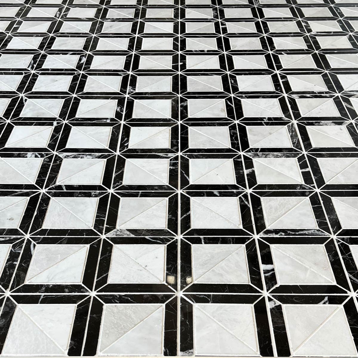 мозайка Айсберг И Торос Илузион – Полиран Мрамор 31x31 см | Ексклузивен Естествен Камък