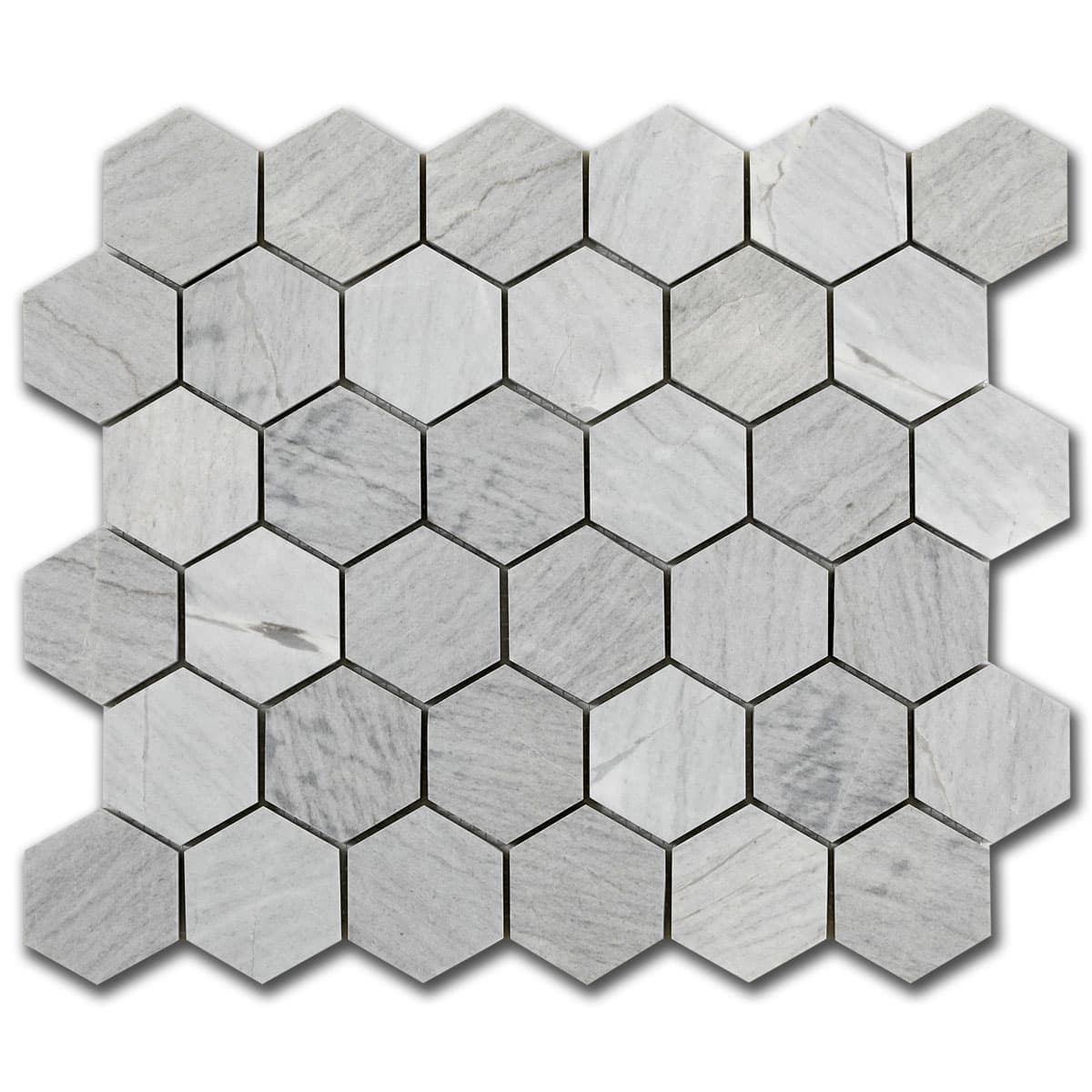 мозайка Лаис Хексагон – Полиран Мрамор 5x5 см | Ексклузивен Естествен Камък