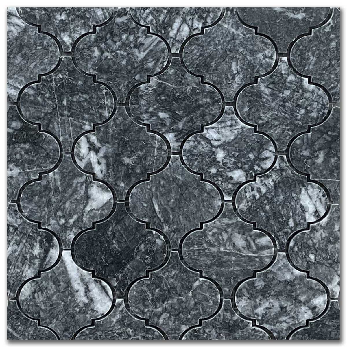 мозайка Астро Арабеск – Шлайфан Мрамор 7.5x7.5 см | Ексклузивен Естествен Камък