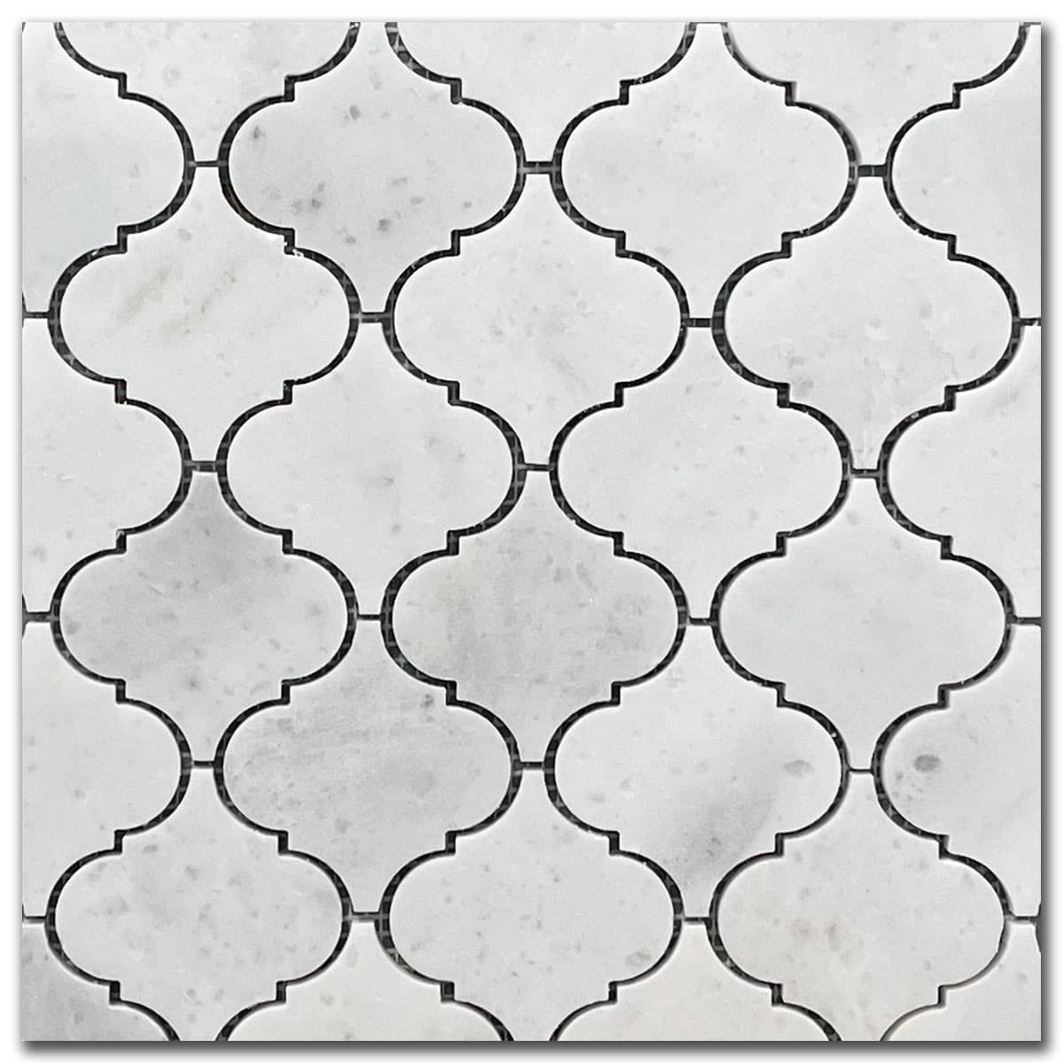 мозайка Карера Арабеск – Полиран Мрамор 7.5x7.5 см | Ексклузивен Естествен Камък