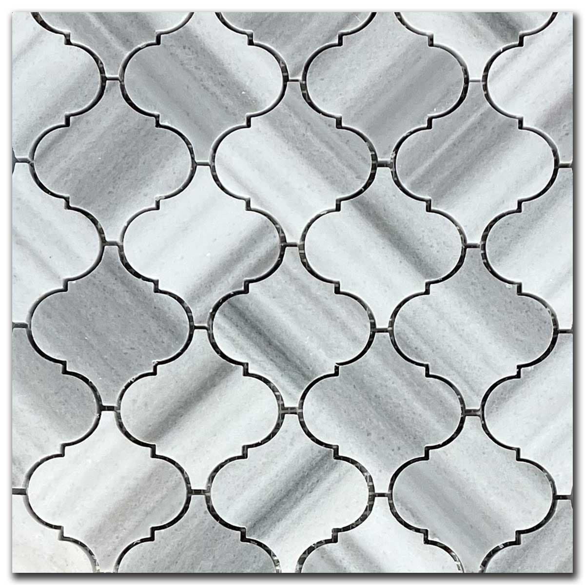 мозайка Зебра Арабеск – Полиран Мрамор 7.5x7.5 см | Ексклузивен Естествен Камък