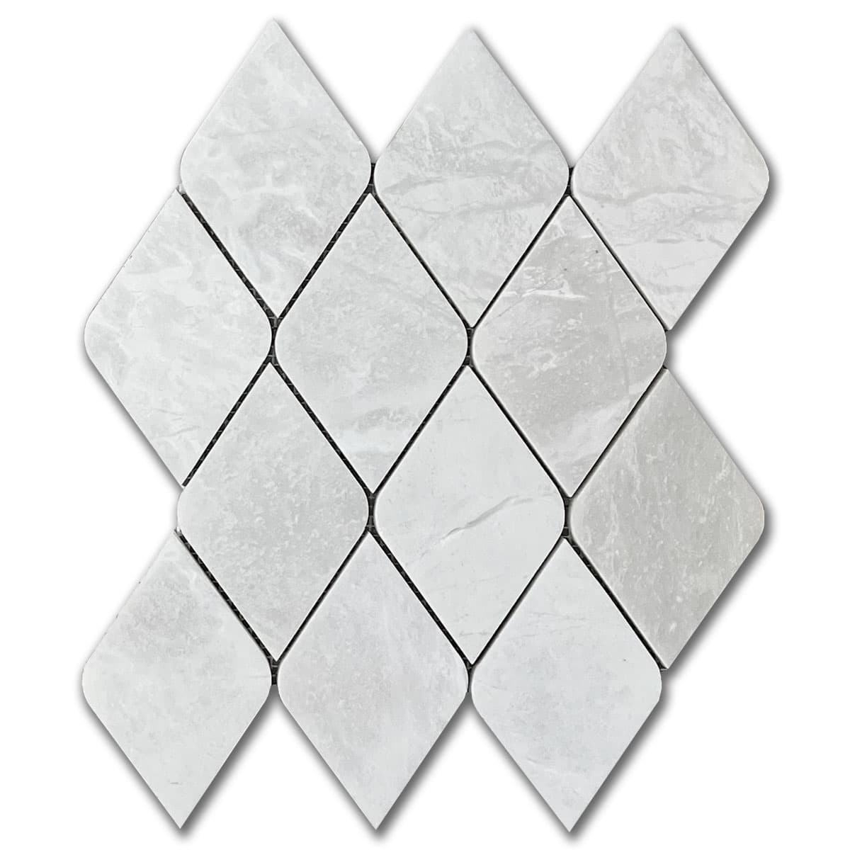 мозайка Айсберг Лист – Полиран Мрамор 7.5x7.5 см | Ексклузивен Естествен Камък