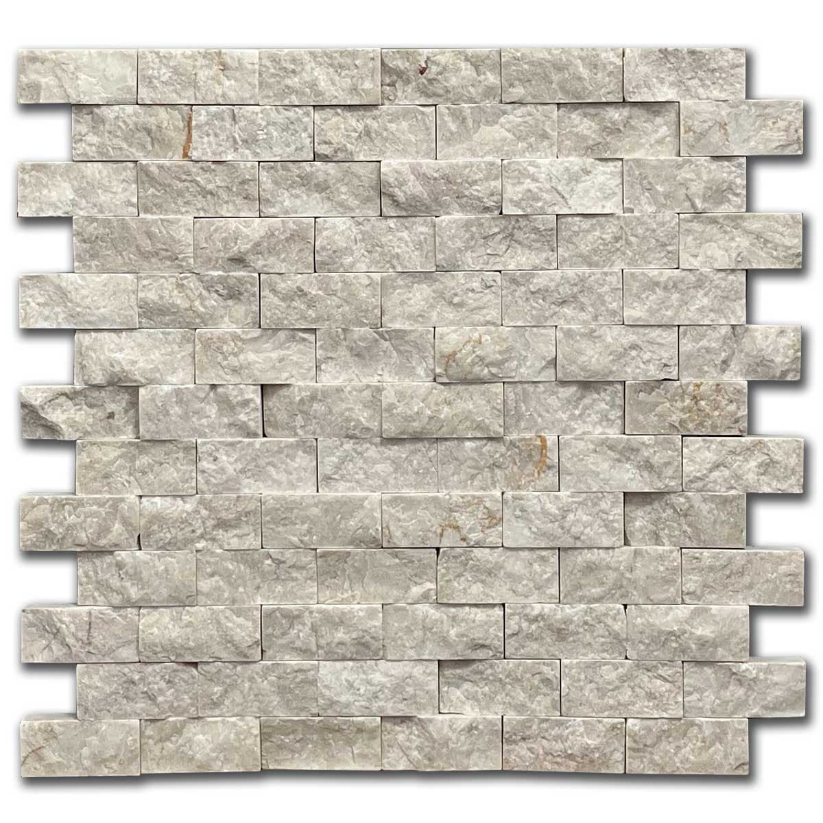 мозайка Беж – Глиц Мрамор 2.5x5 см | Ексклузивен Естествен Камък