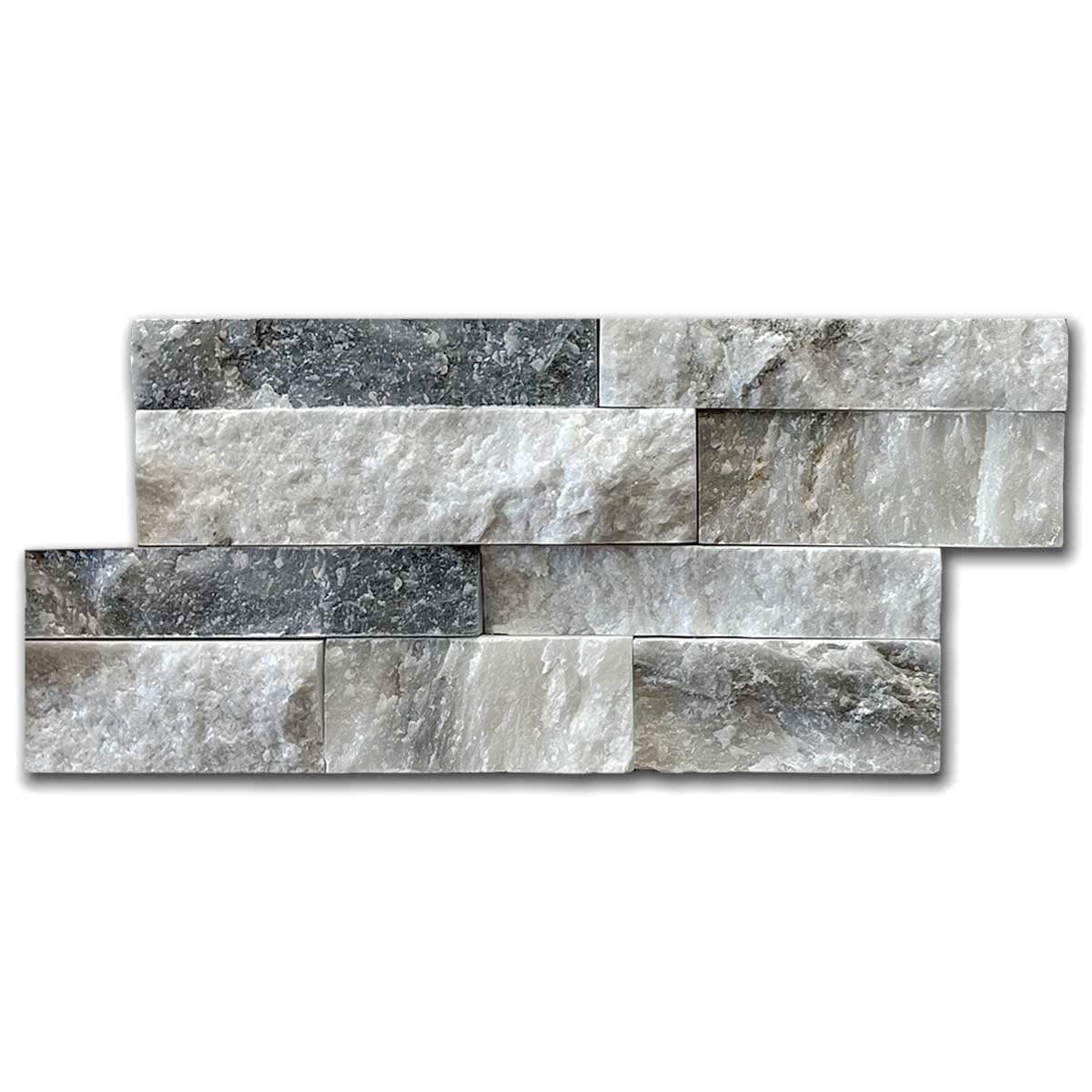 мозайка Айс Леджстон – Глиц Мрамор 15x30.5 см | Ексклузивен Естествен Камък