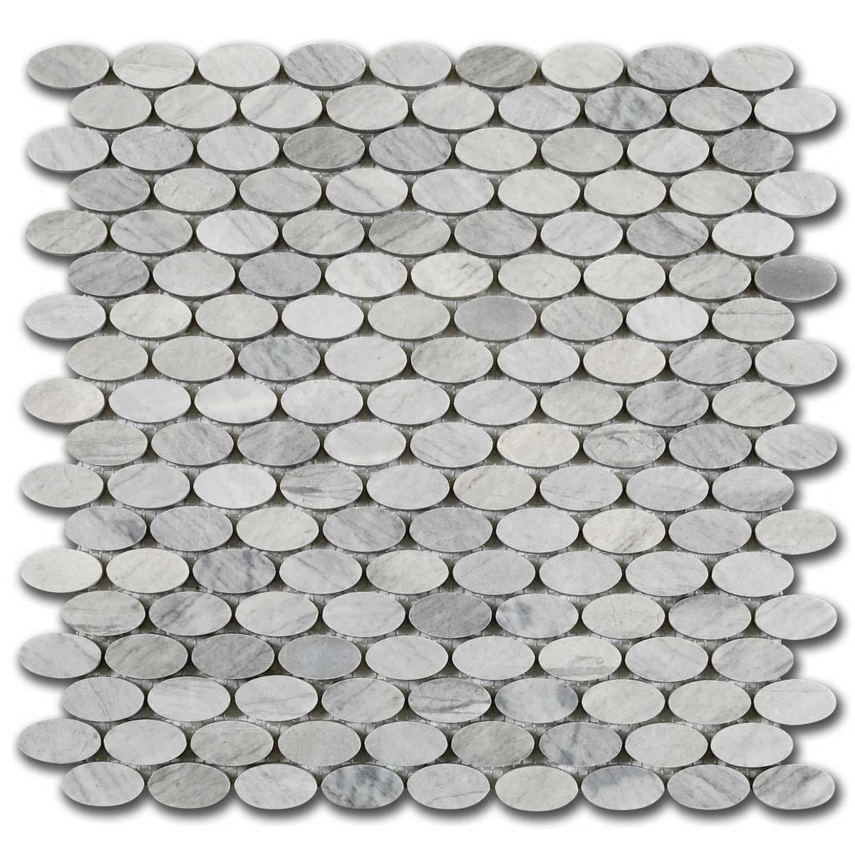 мозайка Лаис Елипс – Полиран Мрамор 30x30 см | Ексклузивен Естествен Камък