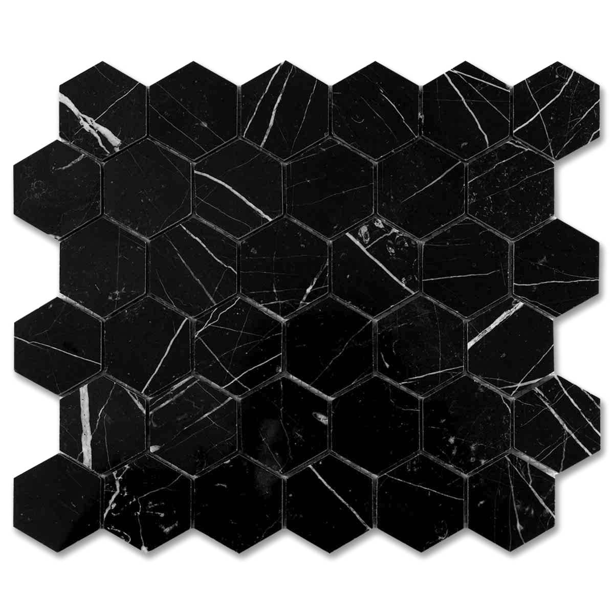 мозайка Торос Хексагон – Полиран Мрамор 5x5 см | Ексклузивен Естествен Камък