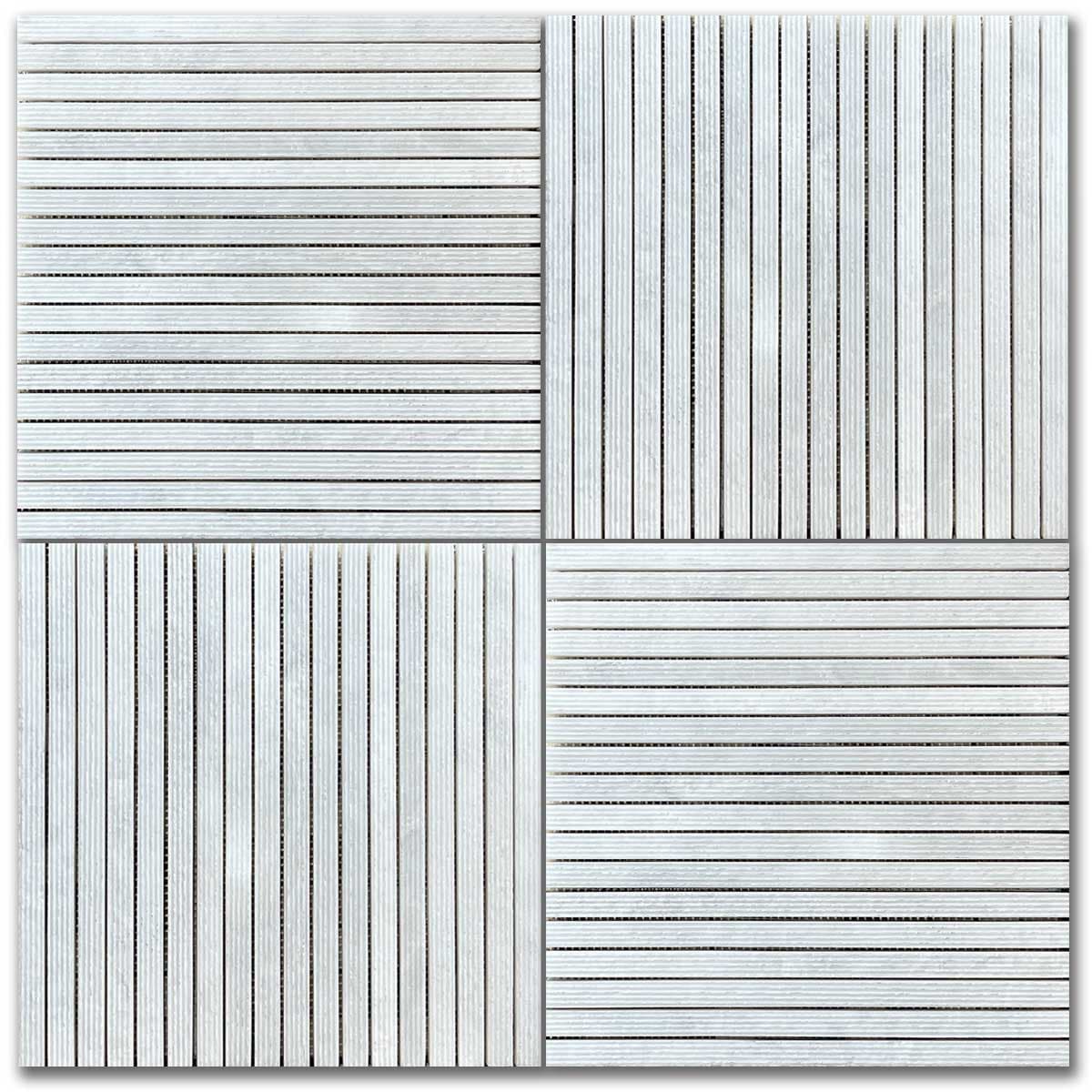 мозайка Айсберг Трим Cм – Мрамор 30.5x30.5 см | Ексклузивен Естествен Камък