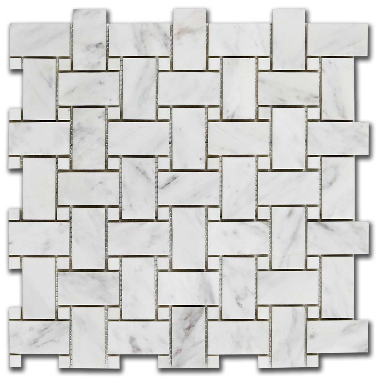 мозайка Волакас Ида – Полиран Мрамор 30.5x30.5 см | Ексклузивен Естествен Камък