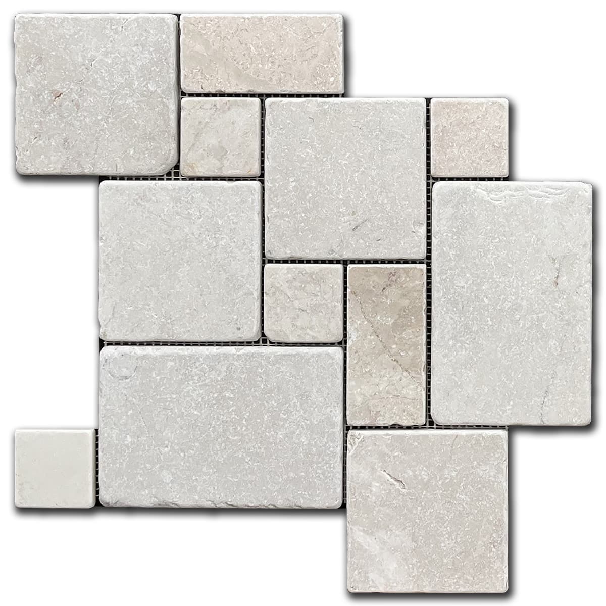 мозайка Беж Патерн Антикиран – Мрамор 30x30 см | Ексклузивен Естествен Камък