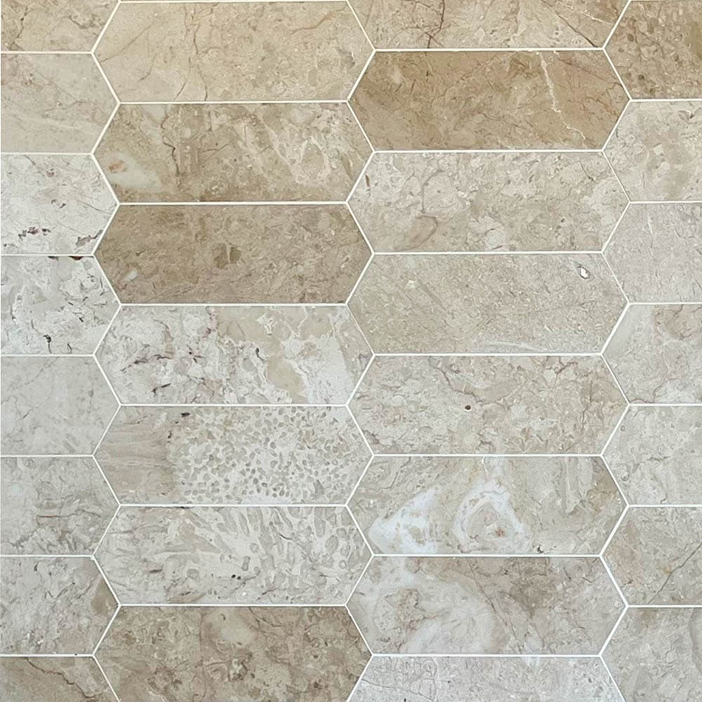 беж Пикът – Полиран Мрамор 10x30.5 см | Ексклузивен Естествен Камък