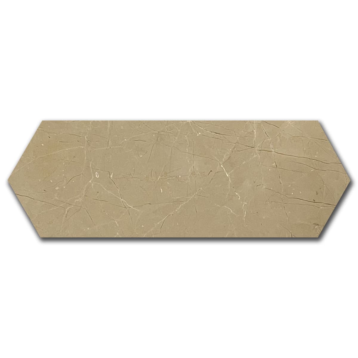 дарк Беж Пикът Cм – Полиран Мрамор 10x30.5 см | Ексклузивен Естествен Камък