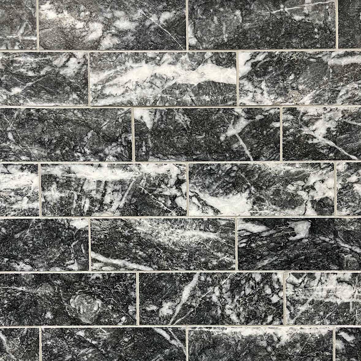 астро – Изчеткан Мрамор 7.5x20.3 см | Ексклузивен Естествен Камък