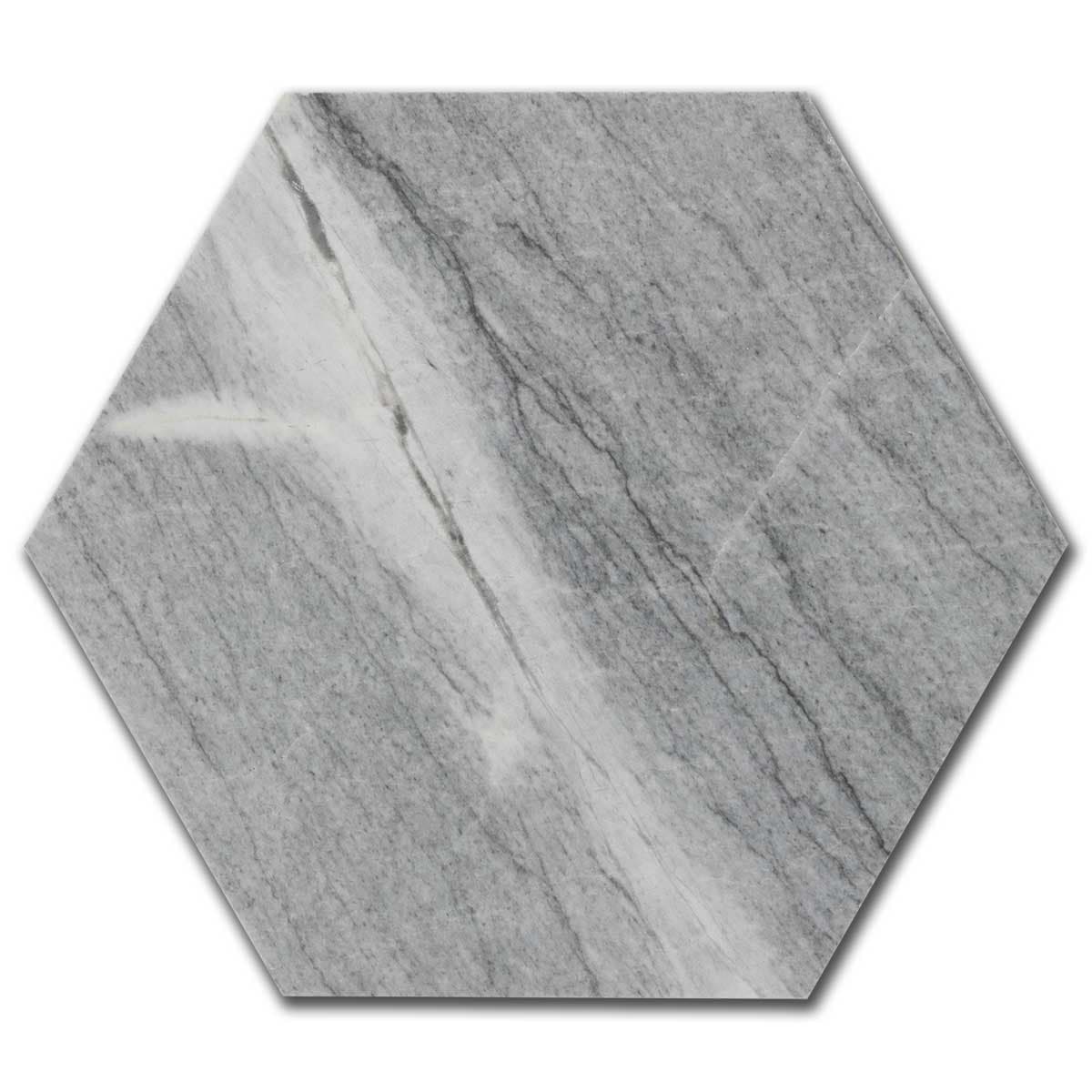 лаис Хексагон – Полиран Мрамор 20.3x20.3 см | Ексклузивен Естествен Камък