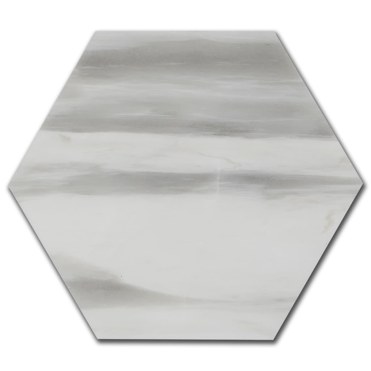 панда Хексагон – Полиран Мрамор 20.3x20.3 см | Ексклузивен Естествен Камък