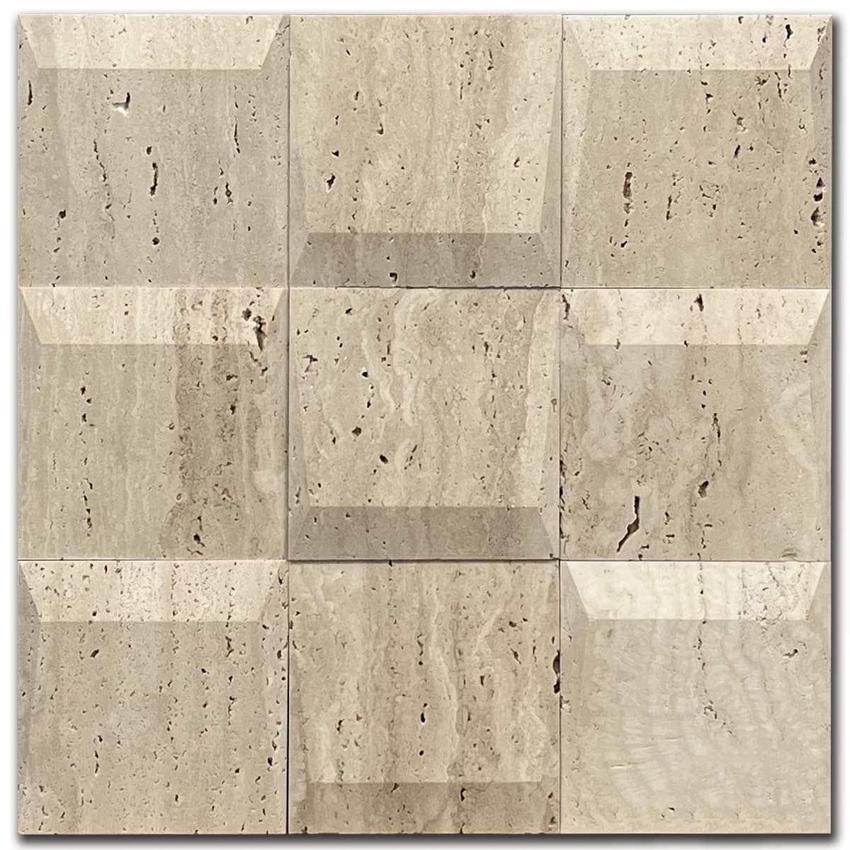 мозайка Айвори Футура – Шлайфан Травертин 30x30 см | Ексклузивен Естествен Камък