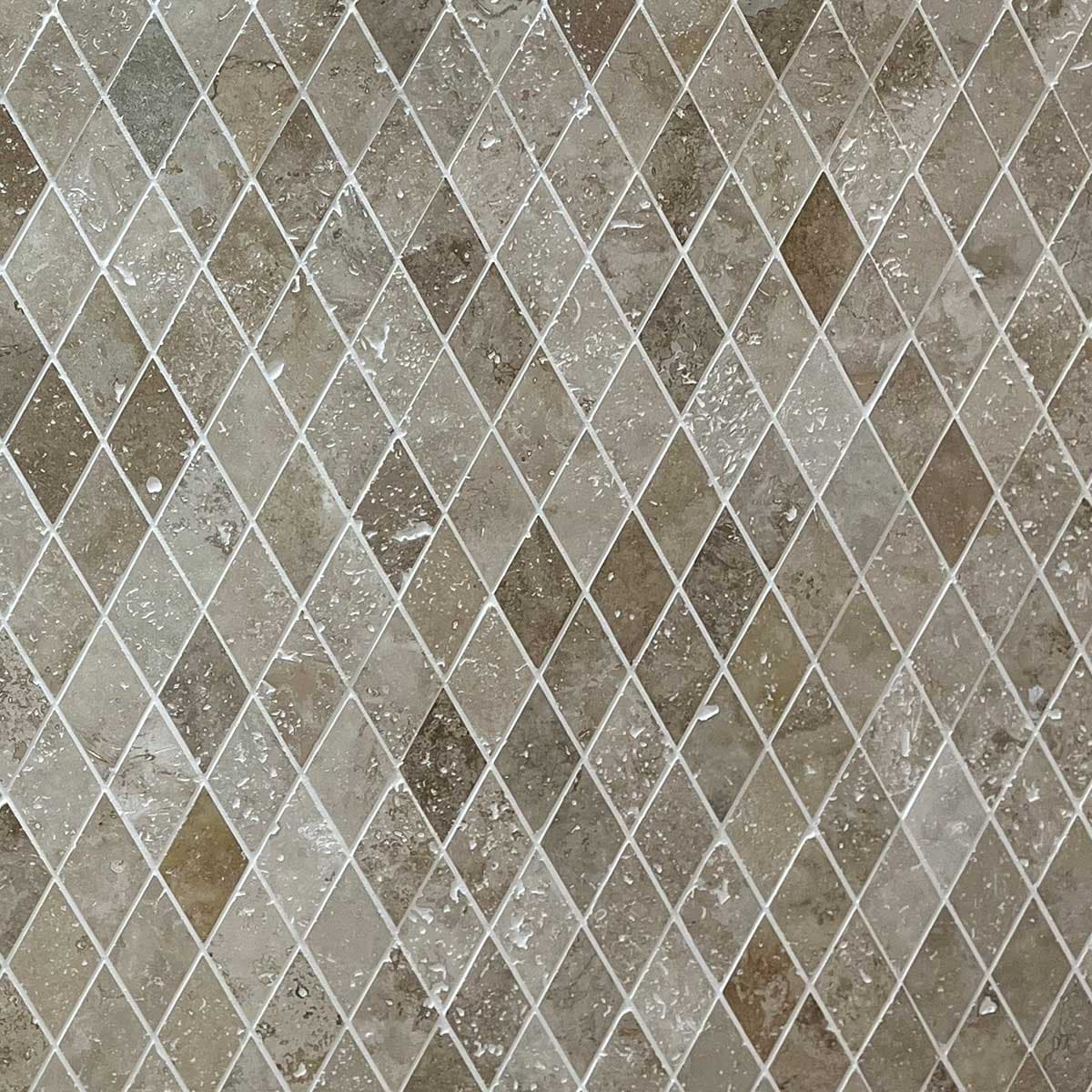 мозайка Айвори Лара – Шлайфан Травертин 5x5 см | Ексклузивен Естествен Камък