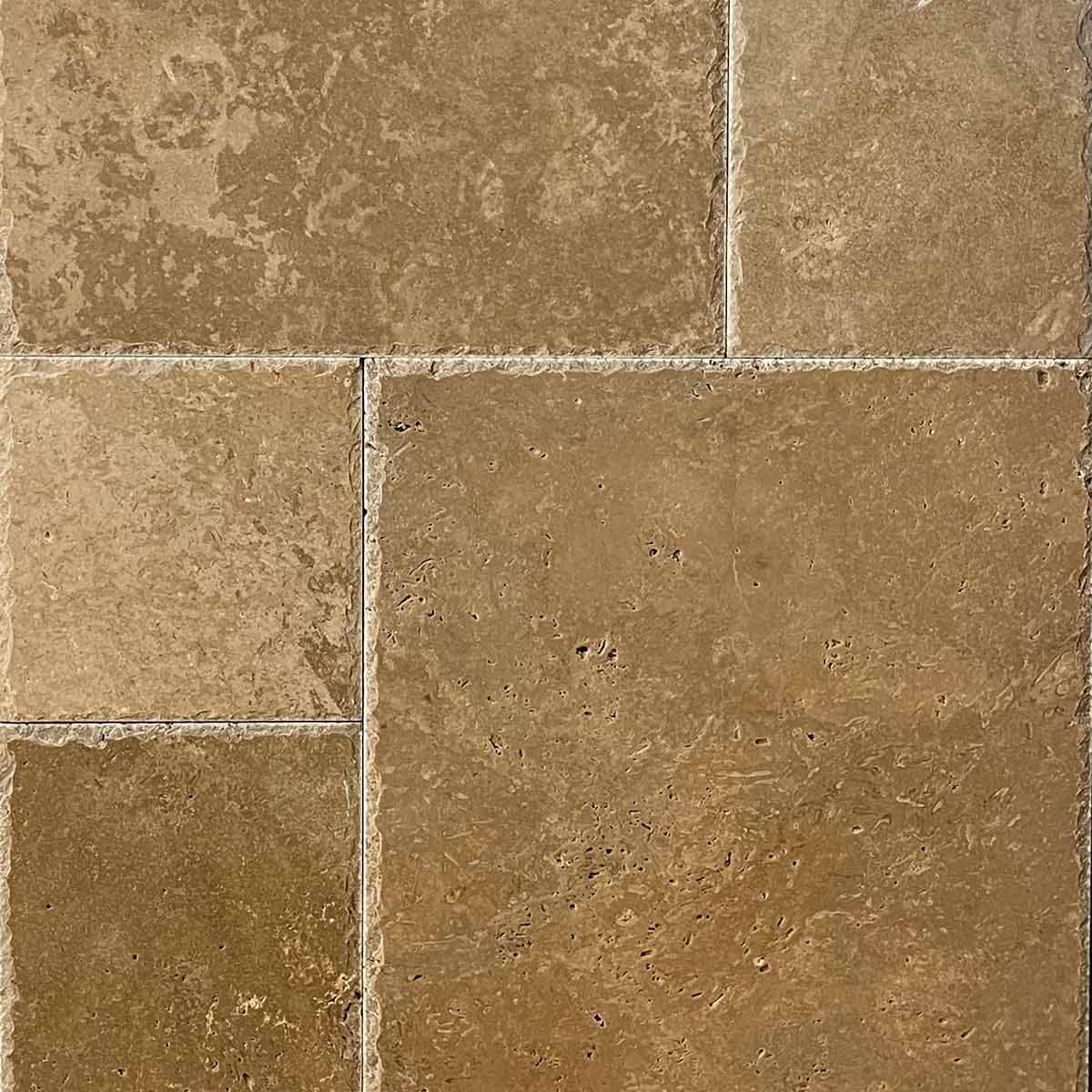 ноче Френски Модул (модуларен Сет) Счупен Ръб – Шлайфан Травертин | Ексклузивен Естествен Камък